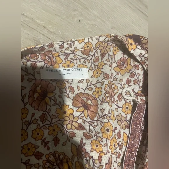 Spell and The Gypsy Sundown Maxi Dress/Gown in Spice with tags size S - Picture 3 of 7